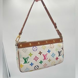 Louis Vuitton Multicolor pochette takashi murakami